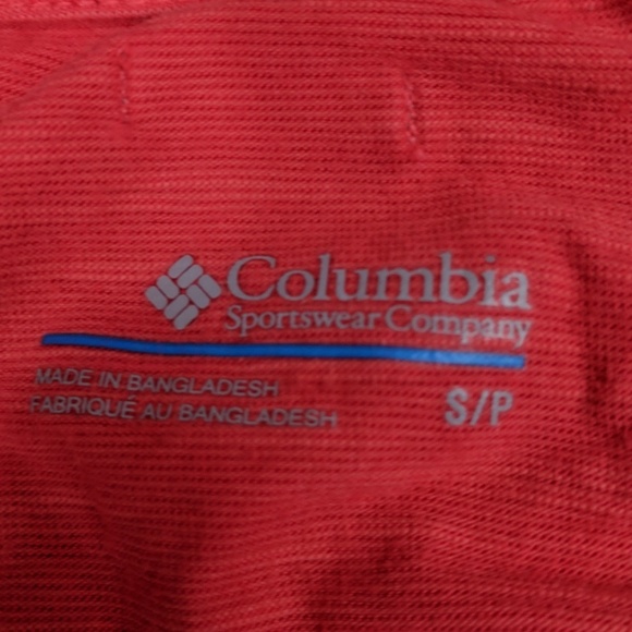 Columbia Red Ruffle Tee Small - Picture 7 of 7